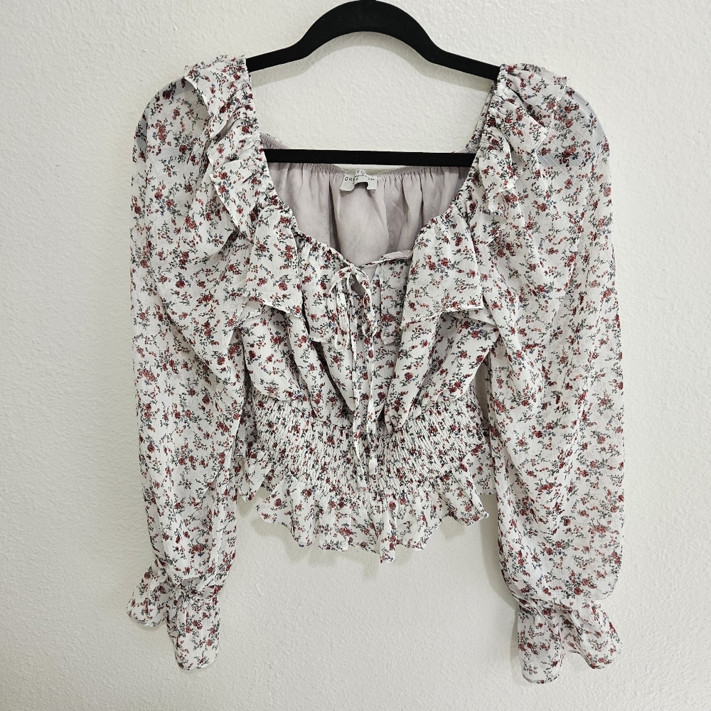 Dress Forum Los Angeles Floral Smocked Top